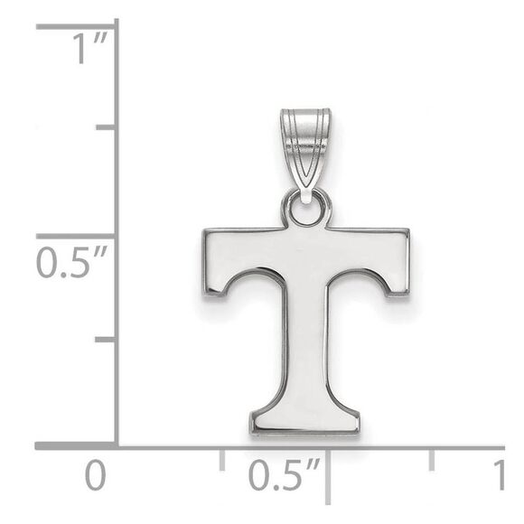 Sterling Silver U. of Tennessee Small Initial T Pendant - Picture 2 of 3